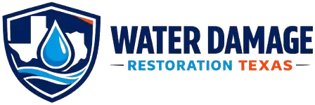 Professional Water Damage Restoration Texas logo featuring a Texas shield with water drop design